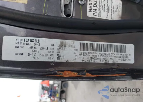 2016 Jeep Compass Sport из США, поврежденный, VIN 1C4NJCBAXGD600540